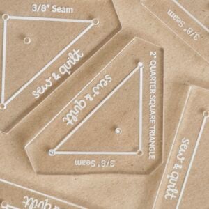 Quarter Square Triangle - Acrylic Template - Image 1