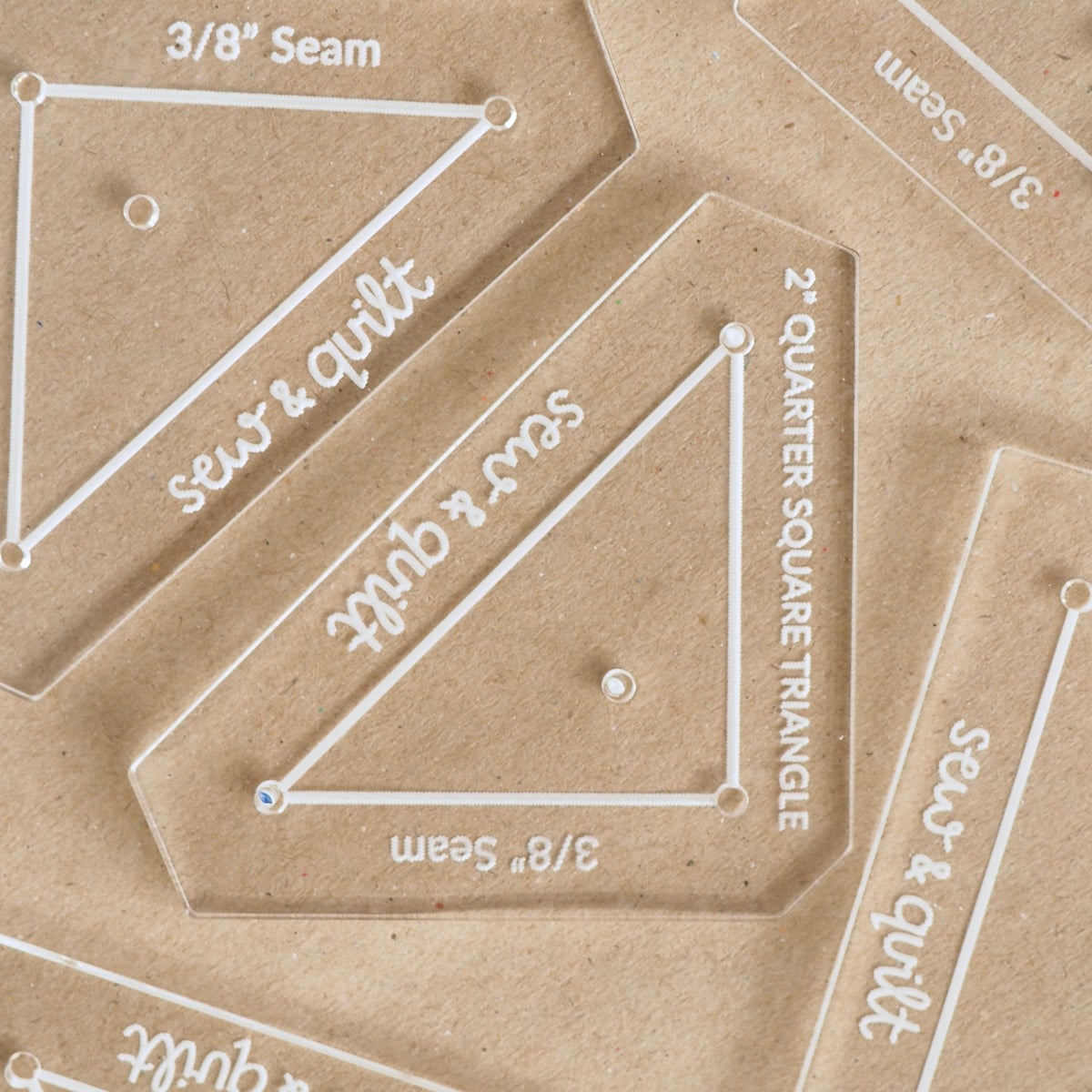 Quarter Square Triangle - Acrylic Template - Image 1