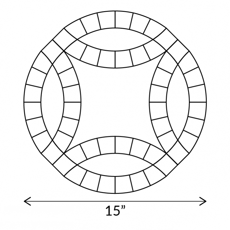 Double Wedding Ring Template