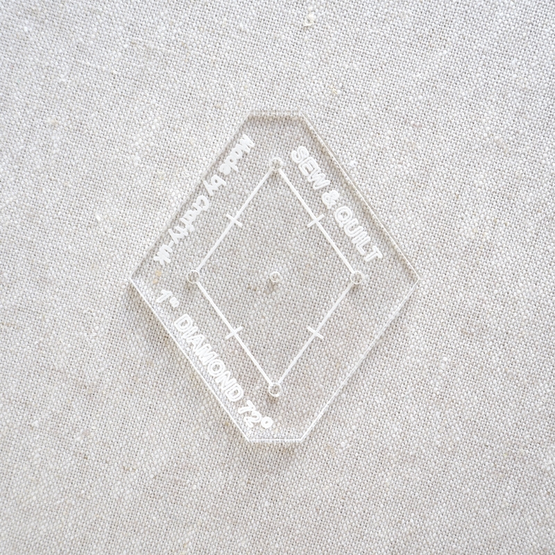 Acrylic Cutting Template 1" 5-Point Diamond