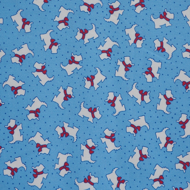 Aunt Grace Goes Scrappy Blue Scottie | R351535D-BLUE