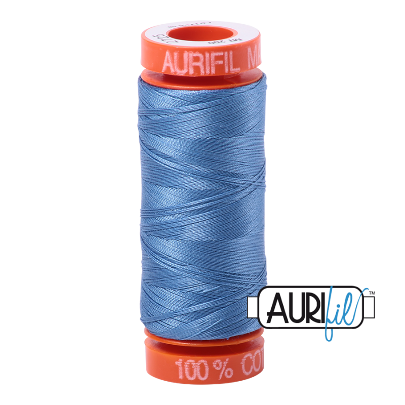 Aurifil 50wt Cotton Thead, Light Wedgewood #2725 (200m)