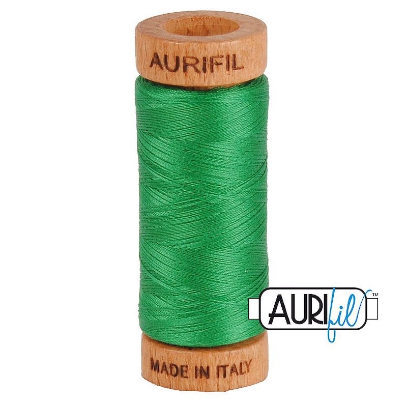 Aurifil 80wt Green #2870 - 100% Cotton Thread