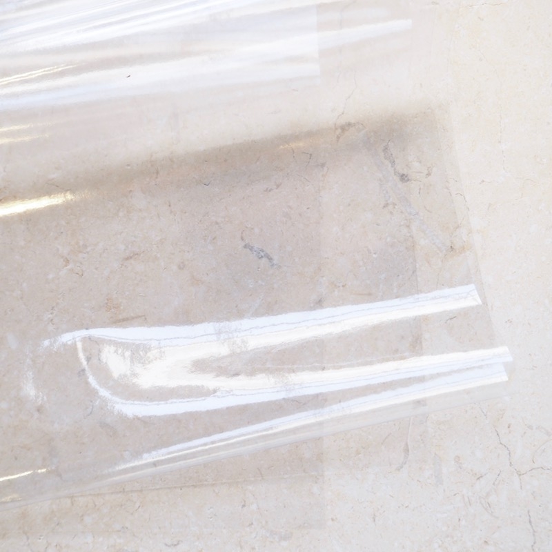 clear vinyl plastic for bag making pockets and wash bags