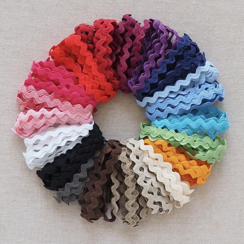 Cotton Ric Rac Trim 3/8" wide (10mm)