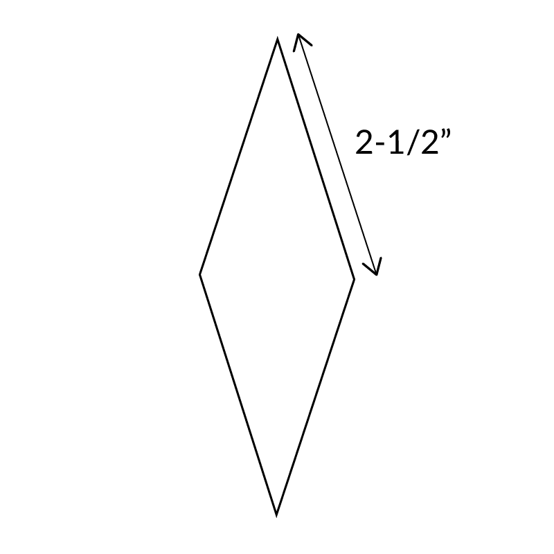 English Paper Pieces 2" 10-Point Diamond