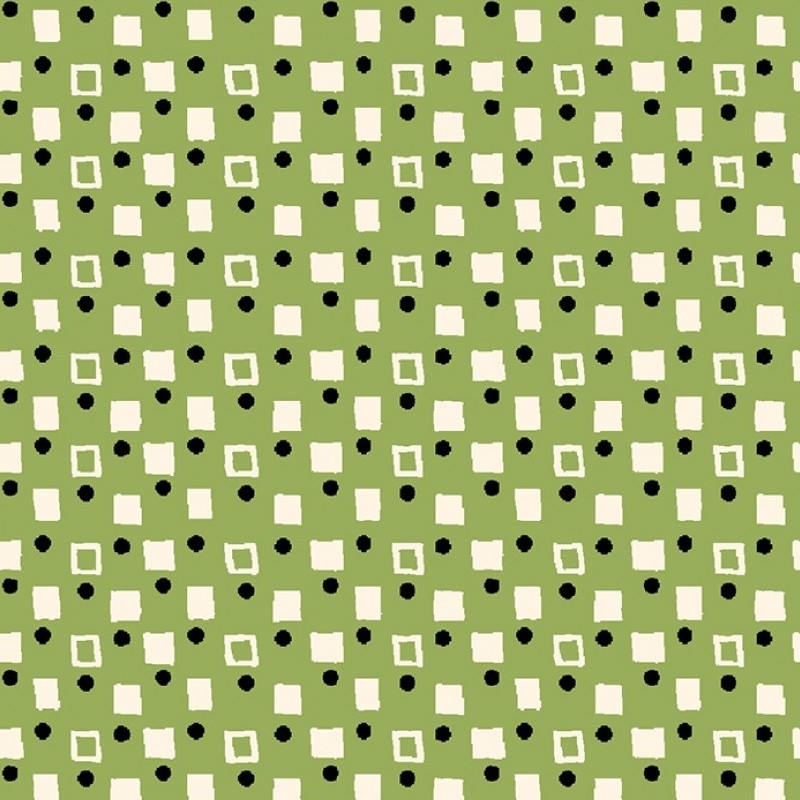 Playdate With Friends, Green Fancy Squares | CX9498-GREE