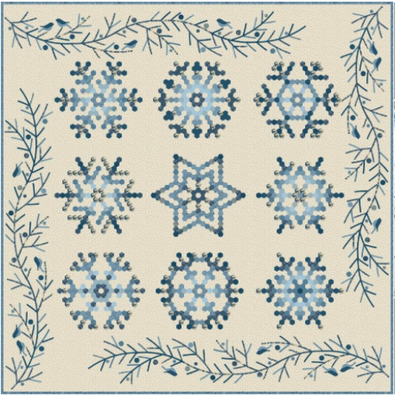Snowflake Quilt Pattern by Edyta Sitar of Laundry Basket Quilts